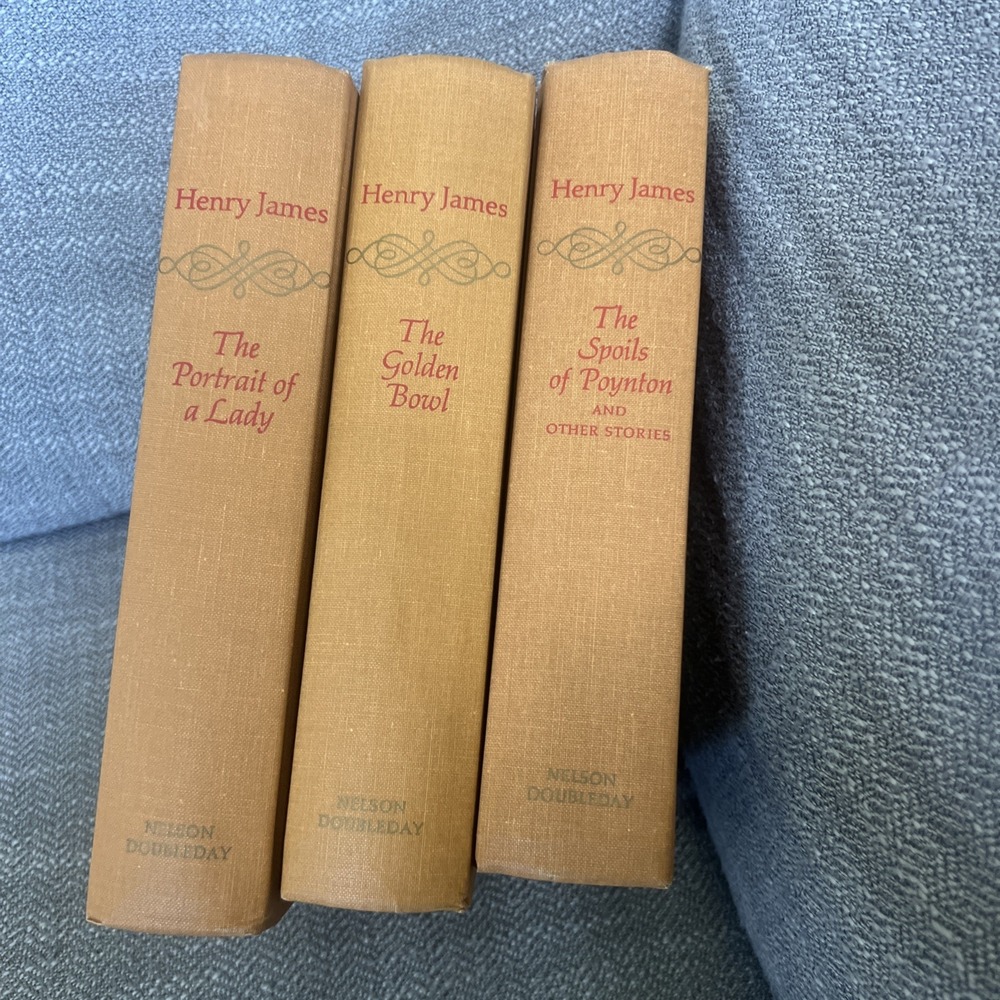 Lot of 3 Henry James Books - Golden Bowl, Spoils of Poynton, Portrait of a Lady